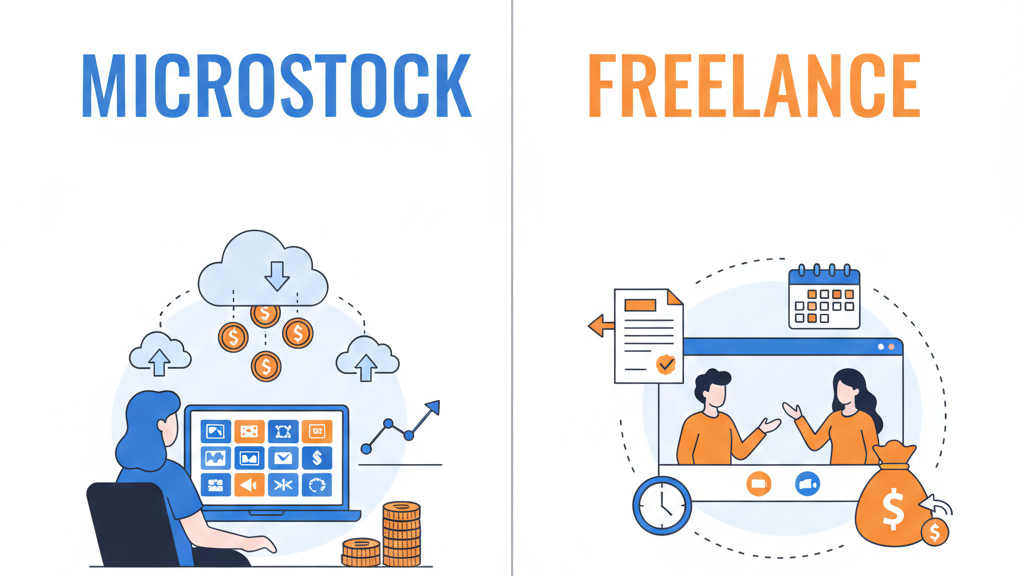 Microstock vs Freelance: Mana yang Lebih Menguntungkan?